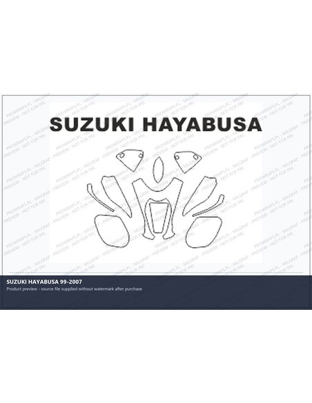 PPF Template - SUZUKI HAYABUSA 99-2007