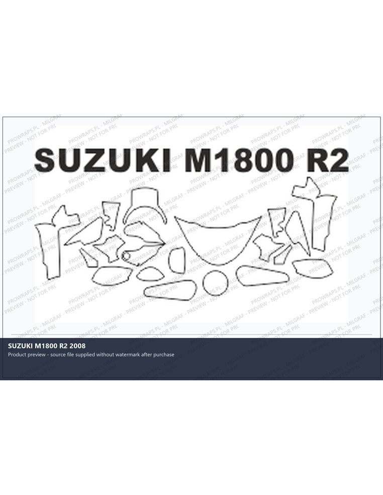 PPF Template - SUZUKI M1800 R2 2008