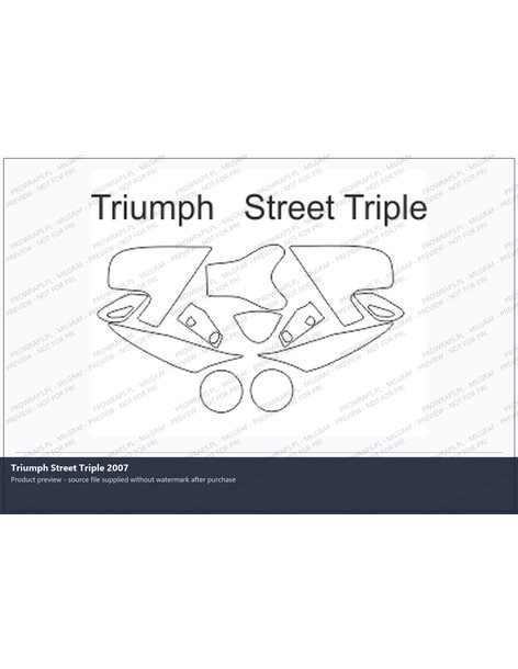 PPF Template - Triumph Street Triple 2007