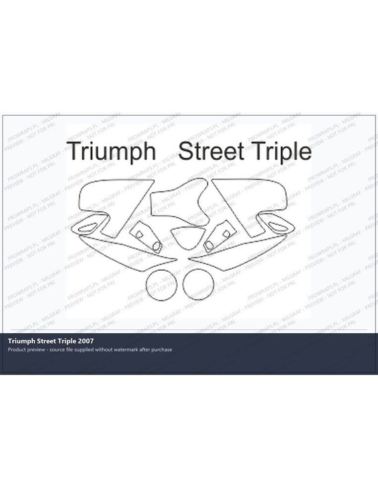 PPF Template - Triumph Street Triple 2007