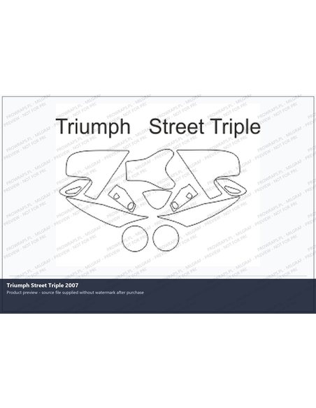PPF Template - Triumph Street Triple 2007