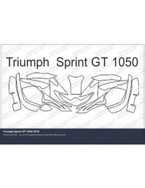 PPF Template - Triumph Sprint GT 1050 2010