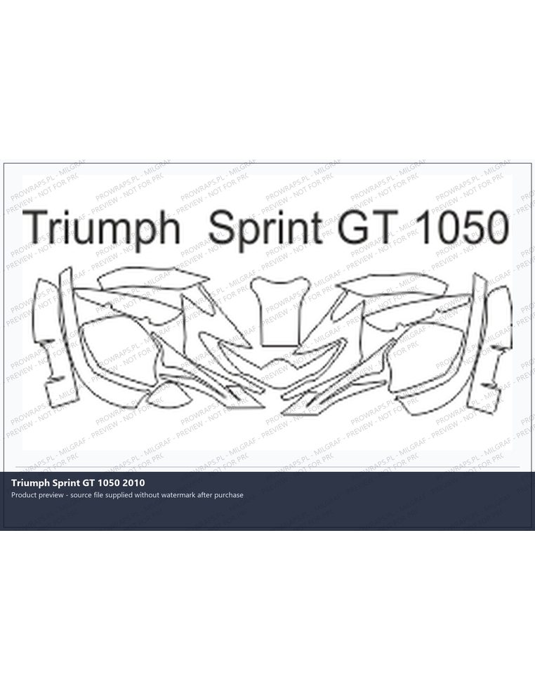 PPF Template - Triumph Sprint GT 1050 2010