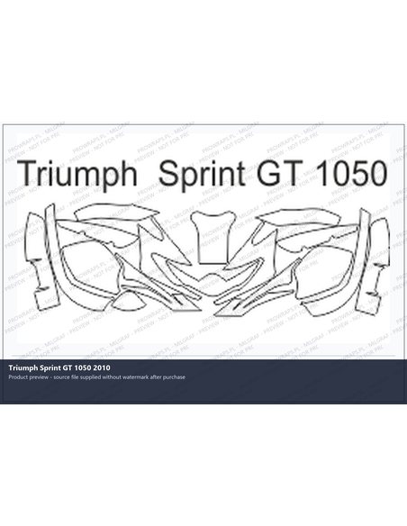 PPF Template - Triumph Sprint GT 1050 2010