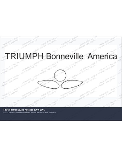 PPF Template - TRIUMPH Bonneville America 2003-2006