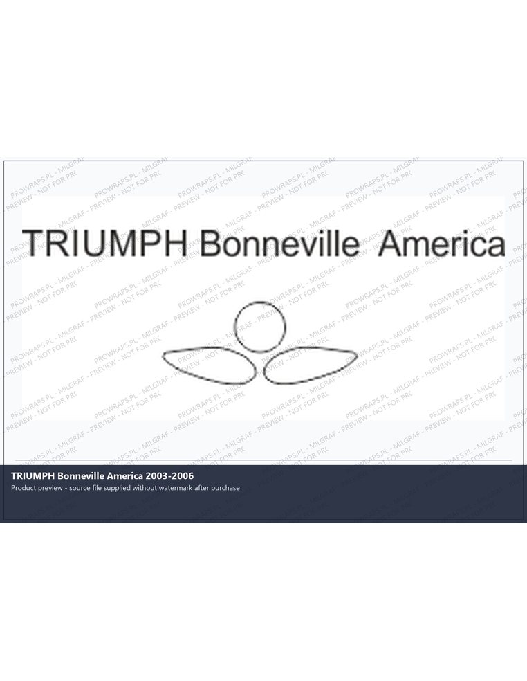 PPF Template - TRIUMPH Bonneville America 2003-2006