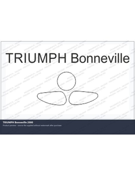 PPF Template - TRIUMPH Bonneville 2000