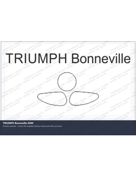 PPF Template - TRIUMPH Bonneville 2000