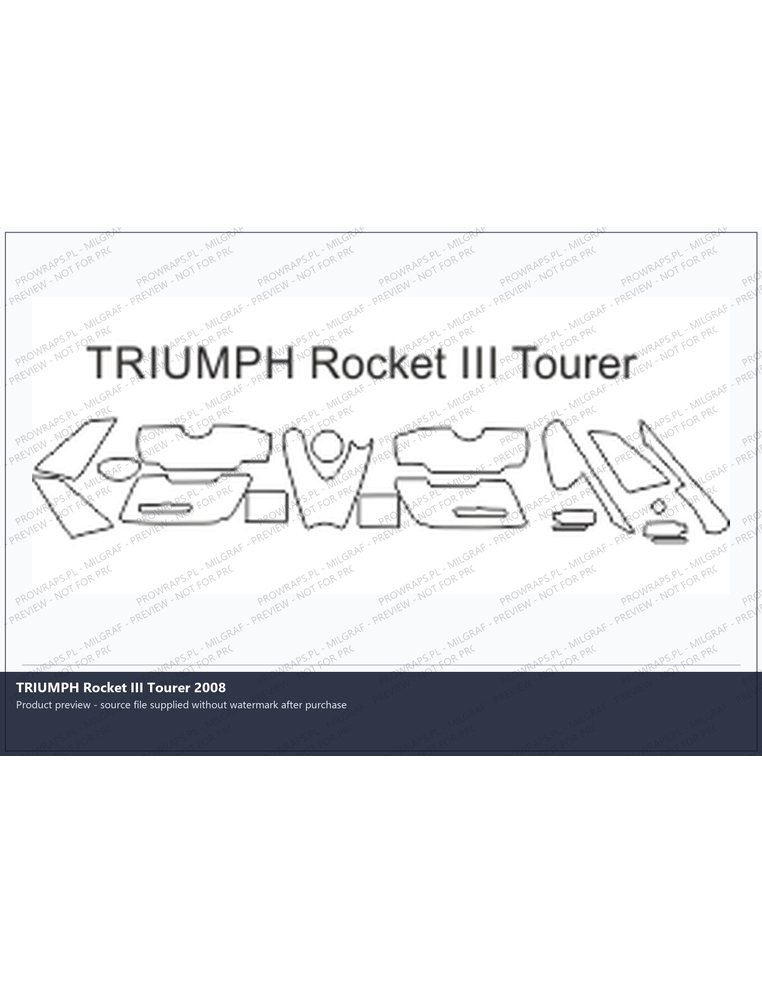 PPF Template - TRIUMPH Rocket III Tourer 2008
