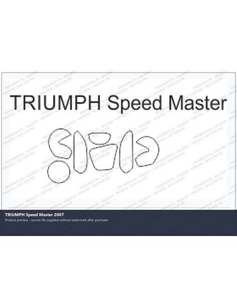 PPF Template - TRIUMPH Speed Master 2007