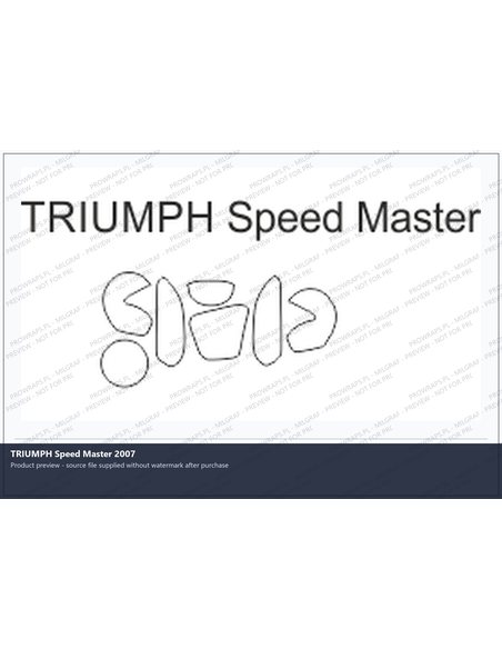 PPF Template - TRIUMPH Speed Master 2007
