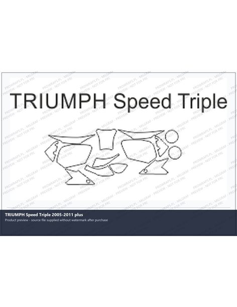 PPF Template - TRIUMPH Speed Triple 2005-2011 plus