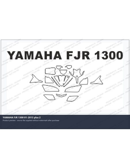 PPF Template - YAMAHA FJR 1300 01-2013 plus 2