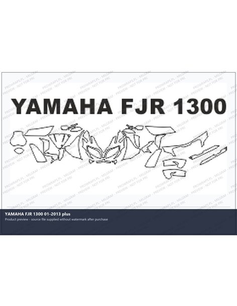 PPF Template - YAMAHA FJR 1300 01-2013 plus