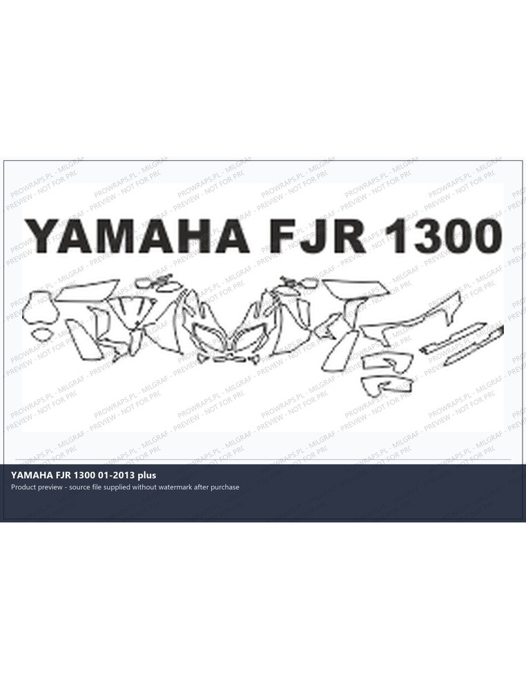 PPF Template - YAMAHA FJR 1300 01-2013 plus