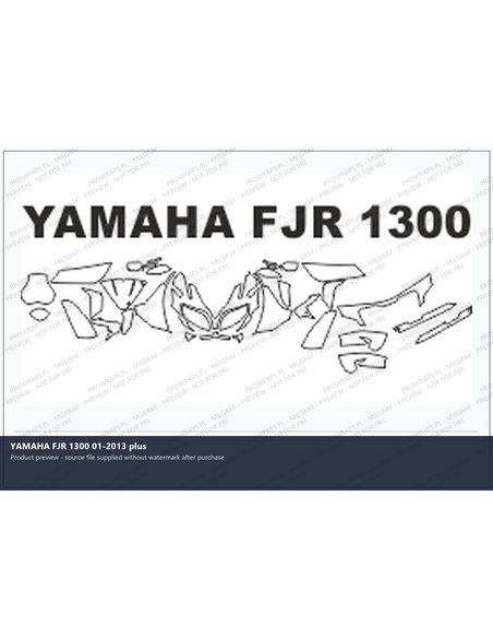PPF Template - YAMAHA FJR 1300 01-2013 plus