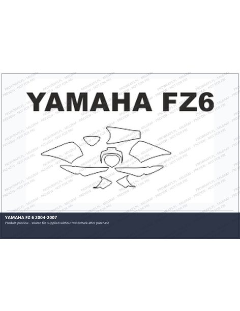 PPF Template - YAMAHA FZ 6 2004-2007