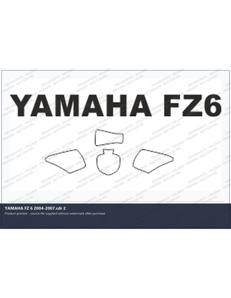 PPF Template - YAMAHA FZ 6 2004-2007.cdr 2