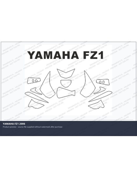 PPF Template - YAMAHA FZ1 2006