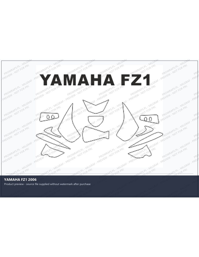 PPF Template - YAMAHA FZ1 2006