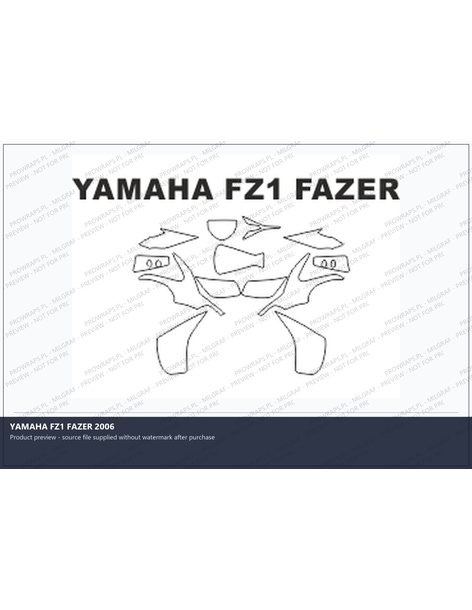 PPF Template - YAMAHA FZ1 FAZER 2006