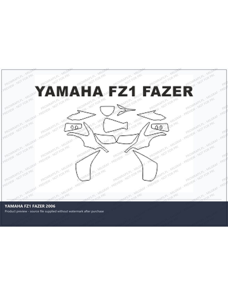 PPF Template - YAMAHA FZ1 FAZER 2006