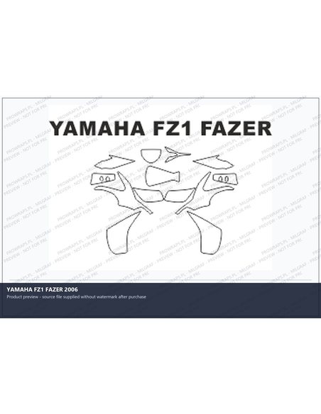 PPF Template - YAMAHA FZ1 FAZER 2006