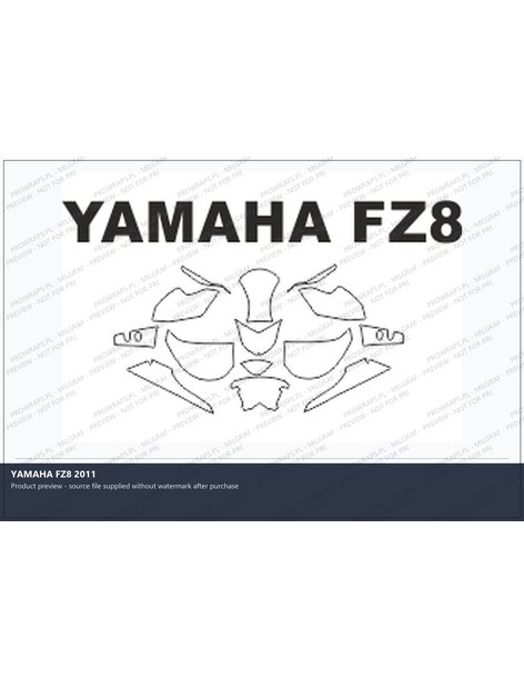PPF Template - YAMAHA FZ8 2011