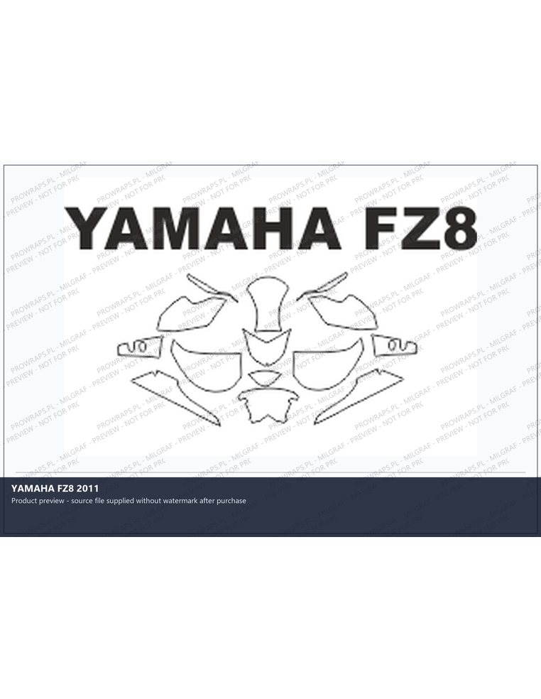 PPF Template - YAMAHA FZ8 2011