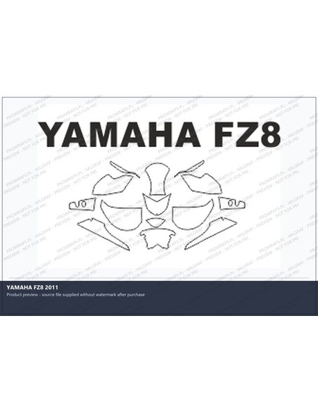 PPF Template - YAMAHA FZ8 2011