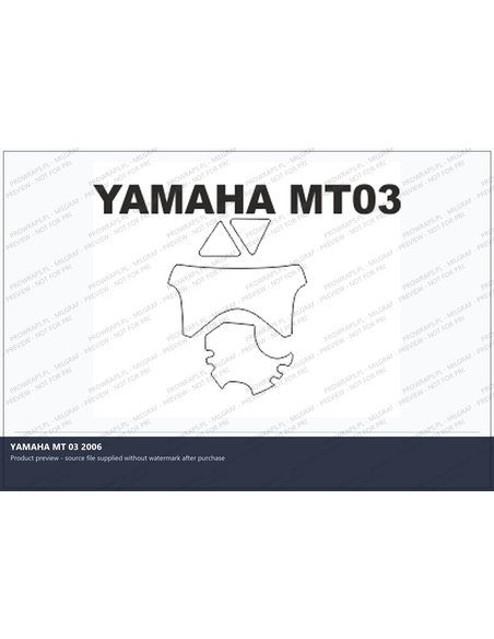 PPF Template - YAMAHA MT 03 2006