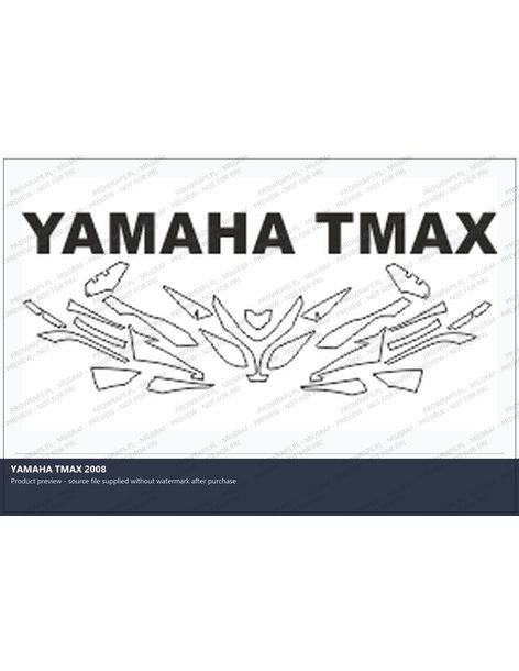 PPF Template - YAMAHA TMAX 2008