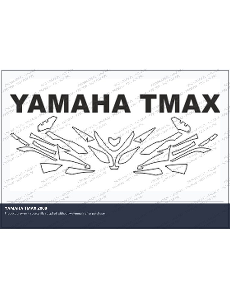 PPF Template - YAMAHA TMAX 2008