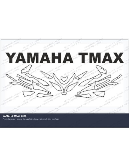 PPF Template - YAMAHA TMAX 2008