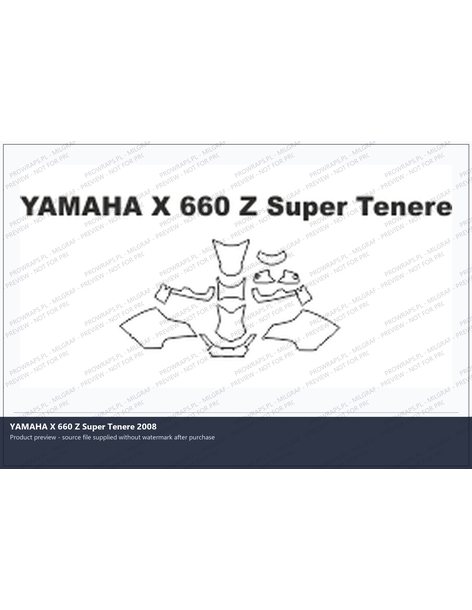 PPF Template - YAMAHA X 660 Z Super Tenere 2008