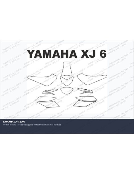 PPF Template - YAMAHA XJ 6 2009