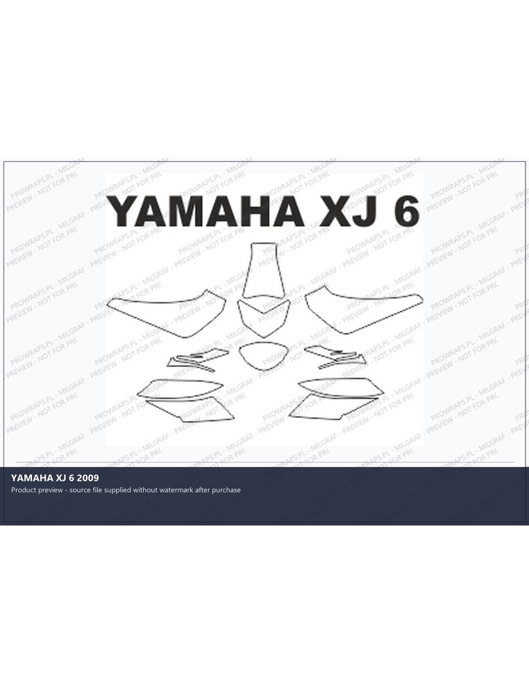 PPF Template - YAMAHA XJ 6 2009