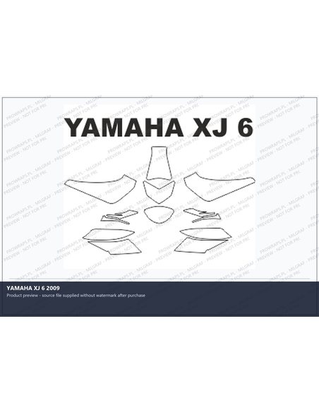 PPF Template - YAMAHA XJ 6 2009