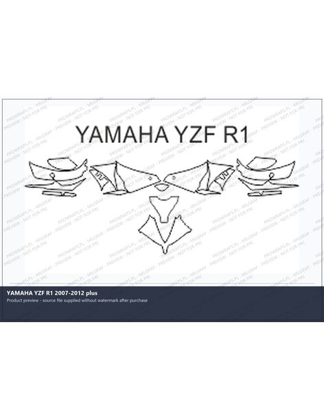 PPF Template - YAMAHA YZF R1 2007-2012 plus