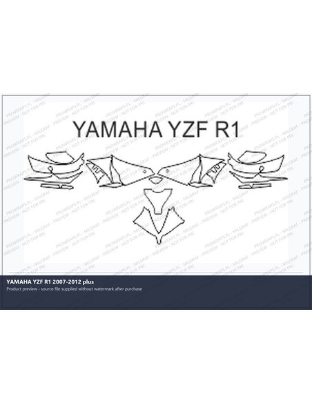 PPF Template - YAMAHA YZF R1 2007-2012 plus