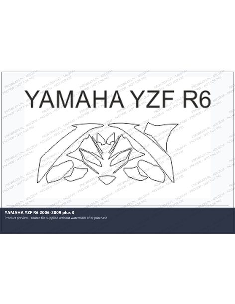 PPF Template - YAMAHA YZF R6 2006-2009 plus 3