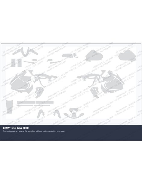PPF Template - 2020 BMW 1250 GSA
