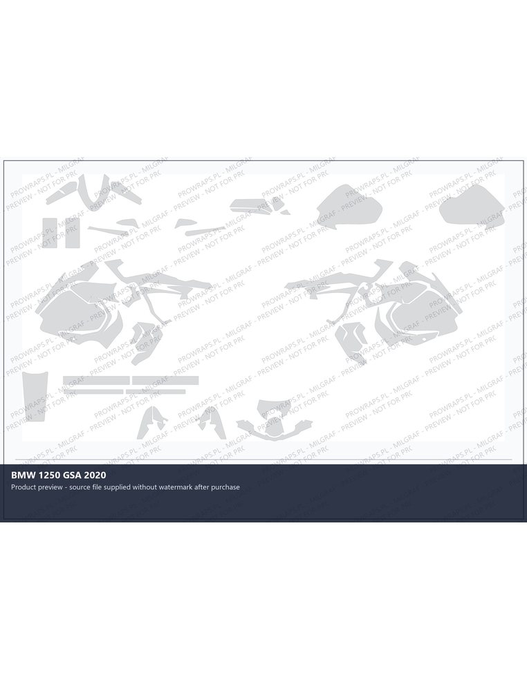 PPF Template - 2020 BMW 1250 GSA