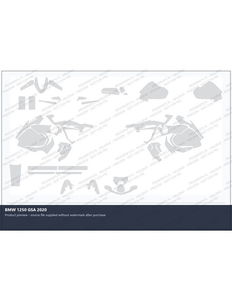 PPF Template - 2020 BMW 1250 GSA