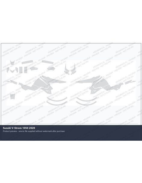 PPF Template - 2020 SUZUKI VSTROM 1050