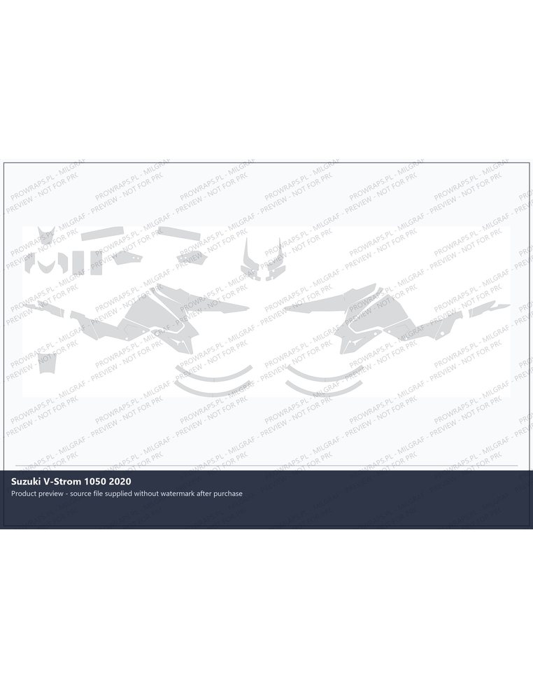 PPF Template - 2020 SUZUKI VSTROM 1050
