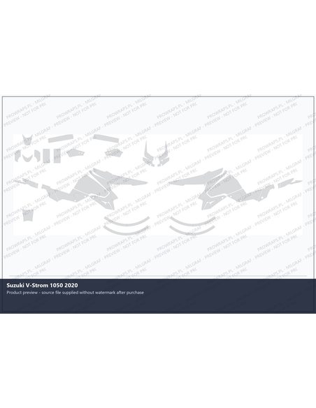 PPF Template - 2020 SUZUKI VSTROM 1050