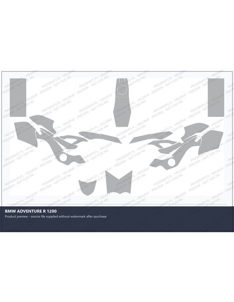 PPF Template - BMW ADVENTURE R 1200