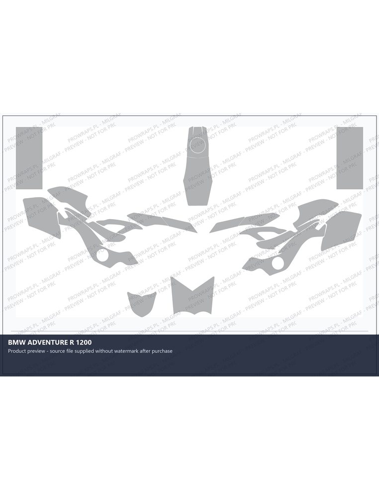 PPF Template - BMW ADVENTURE R 1200