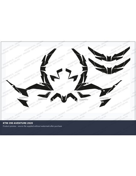PPF Template - KTM 390 AVENTURE 2020